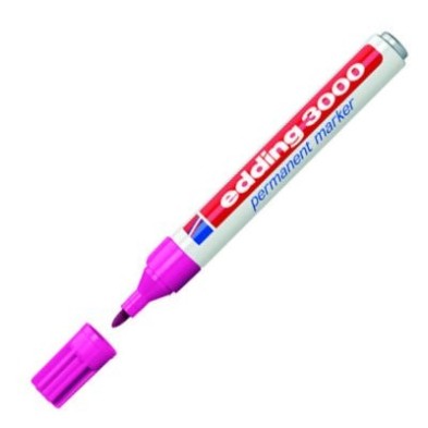 Material Bellas Artes - Pintura - Rotulador Permanente Edding 3000 Rosa 09, punta 1.5-3 mm. | totenart.com