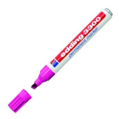 Material Bellas Artes - Pintura - Rotulador Permanente Edding 3300 Rosa 07, punta biselada 1-5 mm. | totenart.com