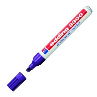 Material Bellas Artes - Pintura - Rotulador Permanente Edding 3300 Violeta 06, punta biselada 1-5 mm. | totenart.com