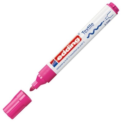 Material Bellas Artes - Pintura - Rotulador Tela Edding 4500 Rosa Neon 69, punta 2-3 mm. | totenart.com