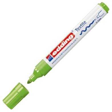 Material Bellas Artes - Pintura - Rotulador Tela Edding 4500 Verde Claro 11, punta 2-3 mm. | totenart.com