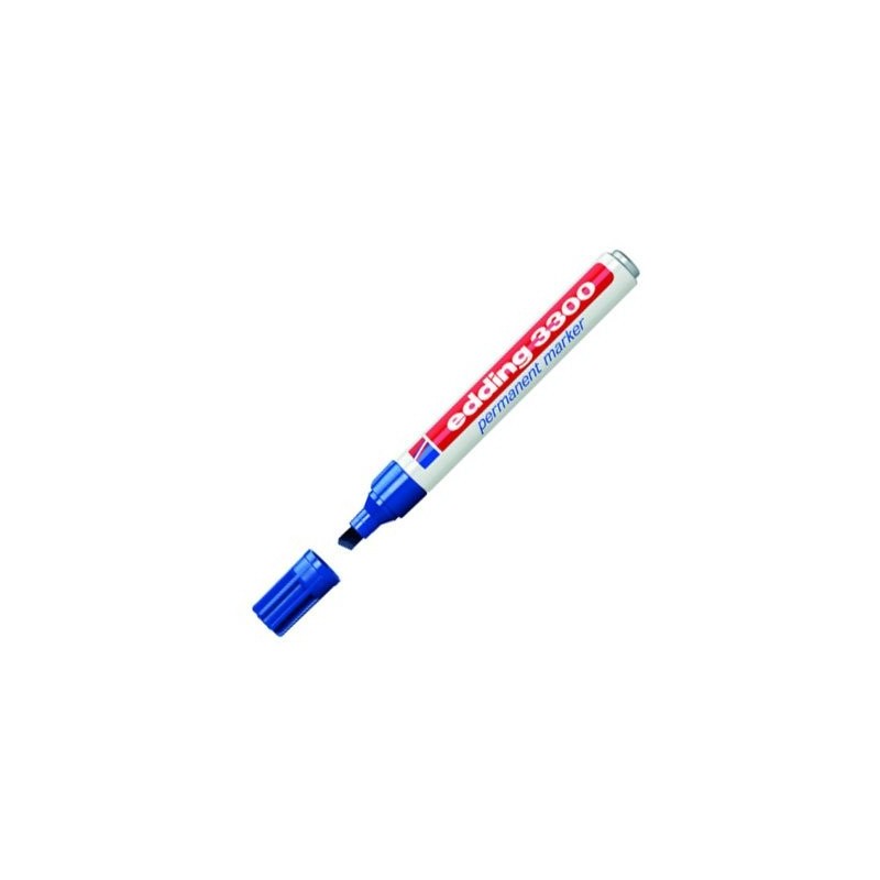 Material Bellas Artes - Pintura - Rotulador Permanente Edding 3300 Azul 03, punta biselada 1-5 mm. ** | totenart.com