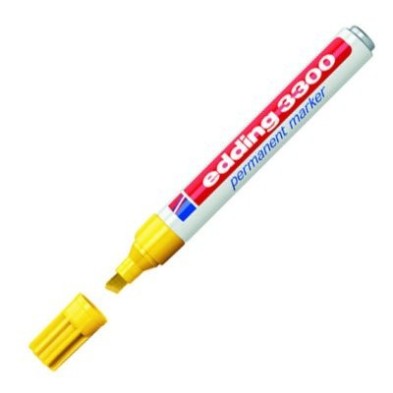 Material Bellas Artes - Pintura - Rotulador Permanente Edding 3300 Amarillo 05, punta biselada 1-5 mm. ** | totenart.com