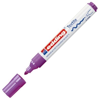 Material Bellas Artes - Pintura - Rotulador Tela Edding 4500 Violeta Neon 68, punta 2-3 mm. | totenart.com
