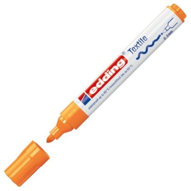 Material Bellas Artes - Pintura - Rotulador Tela Edding 4500 Naranja Neon 66, punta 2-3 mm. | totenart.com