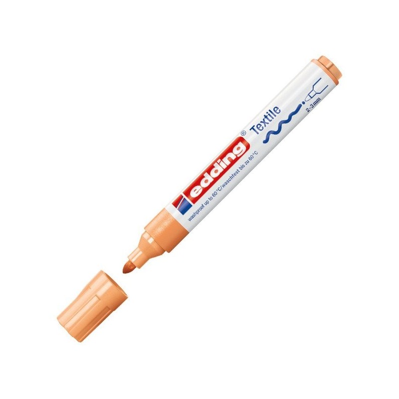 Material Bellas Artes - Pintura - Rotulador Tela Edding 4500 Naranja Claro 16, punta 2-3 mm. | totenart.com