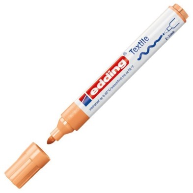 Material Bellas Artes - Pintura - Rotulador Tela Edding 4500 Naranja Claro 16, punta 2-3 mm. | totenart.com