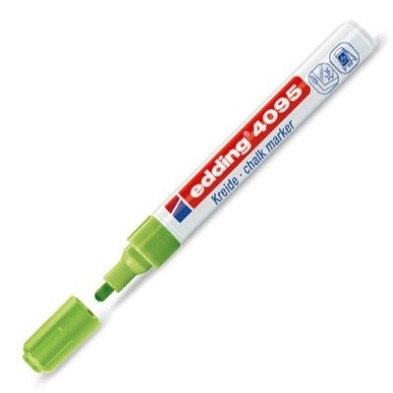 Material Bellas Artes - Pintura - Rotulador Tiza Liquida Edding 4095 Verde Claro 11, punta redonda 2-3 mm. ** | totenart.com