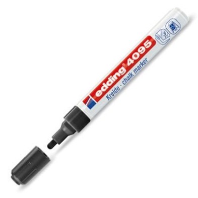 Material Bellas Artes - Pintura - Rotulador Tiza Liquida Edding 4095 Negro 01, punta redonda 2-3 mm. ** | totenart.com