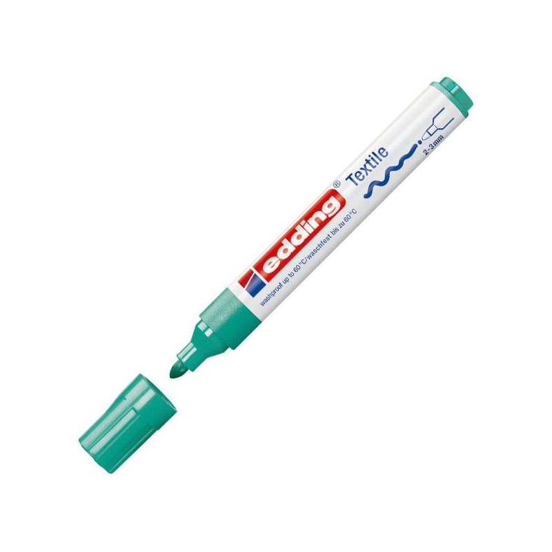 Material Bellas Artes - Pintura - Rotulador Tela Edding 4500 Verde pálido 34, punta 2-3 mm. | totenart.com