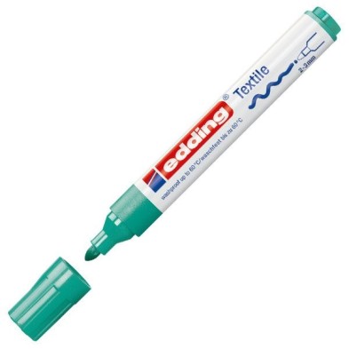 Material Bellas Artes - Pintura - Rotulador Tela Edding 4500 Verde pálido 34, punta 2-3 mm. | totenart.com
