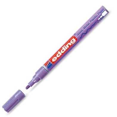 Material Bellas Artes - Pintura - Rotulador Tinta Opaca Edding 751 Violeta Metálico 78, punta redonda 1-2 mm. ** | totenart.com
