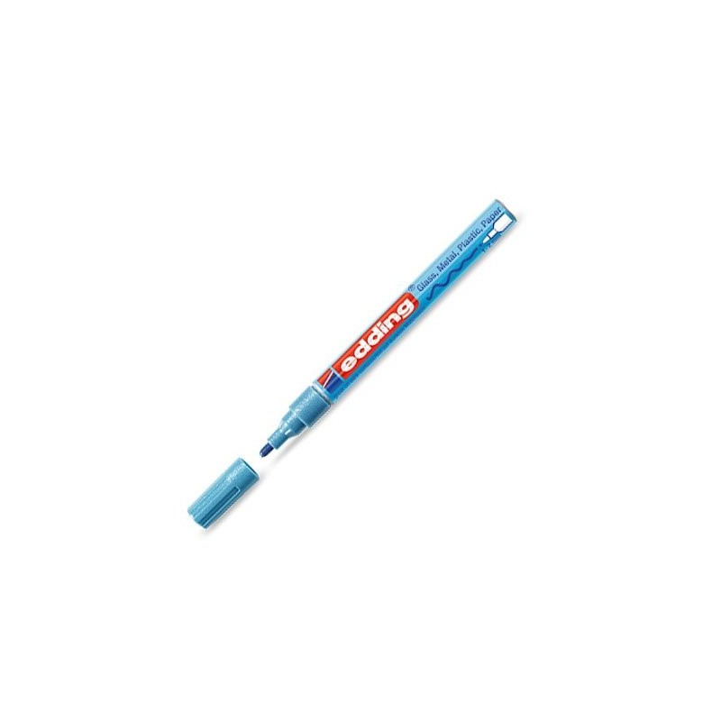 Material Bellas Artes - Pintura - Rotulador Tinta Opaca Edding 751 Azul Metálico 70, punta redonda 1-2 mm. ** | totenart.com