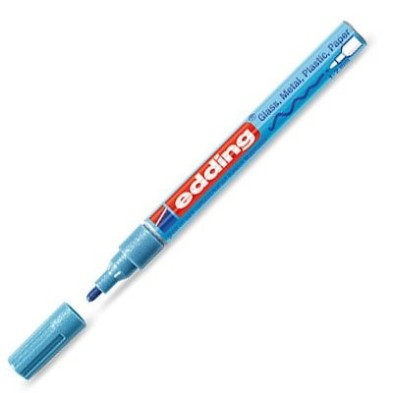 Material Bellas Artes - Pintura - Rotulador Tinta Opaca Edding 751 Azul Metálico 70, punta redonda 1-2 mm. ** | totenart.com