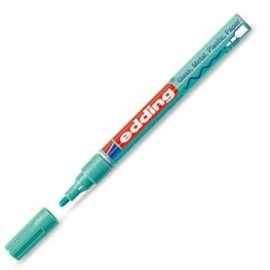 Material Bellas Artes - Pintura - Rotulador Tinta Opaca Edding 751 Verde Metálico 74, punta redonda 1-2 mm. ** | totenart.com
