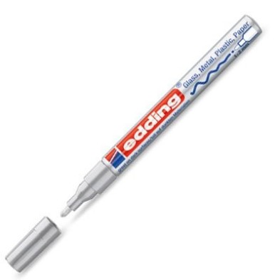 Material Bellas Artes - Pintura - Rotulador Tinta Opaca Edding 751 Plata 54, punta redonda 1-2 mm. ** | totenart.com