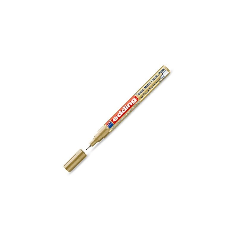 Material Bellas Artes - Pintura - Rotulador Tinta Opaca Edding 780 Oro 53, punta redonda 0,8 mm. | totenart.com
