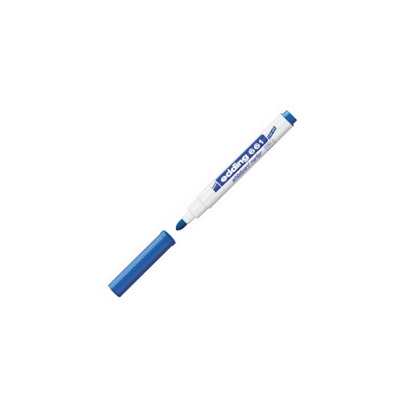 Material Bellas Artes - Pintura - Rotulador para Pizarra Blanca Edding 661 Azul 03, punta redonda 1-2 mm. | totenart.com