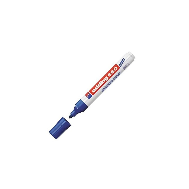 Material Bellas Artes - Pintura - Rotulador para Pizarra Blanca Edding 660 Azul 03, punta redonda 1.5-3 mm. ** | totenart.com