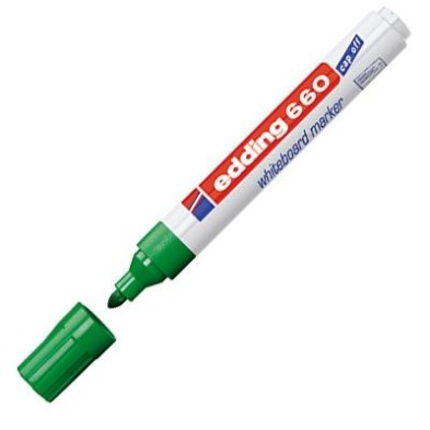 Material Bellas Artes - Pintura - Rotulador para Pizarra Blanca Edding 660 Verde 04, punta redonda 1.5-3 mm. ** | totenart.com