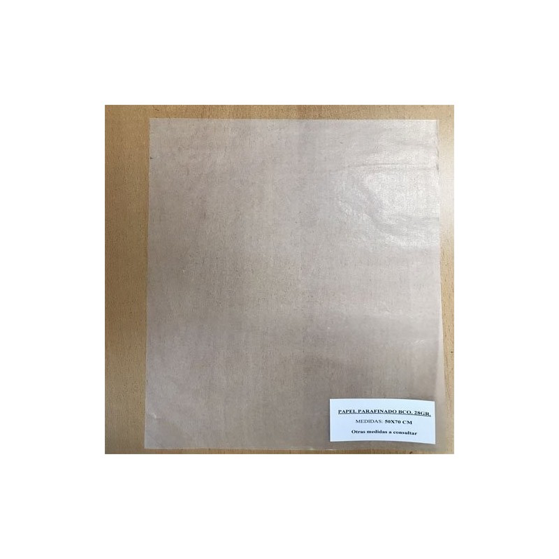 Materiales encuadernacion-Parafinado Blanco, 60x80 cm.