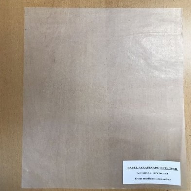 Materiales encuadernacion-Parafinado Blanco, 60x80 cm.