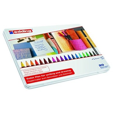 Material Bellas Artes - Pintura - Caja 20 Rotuladores Edding 1200 colores brillantes | totenart.com
