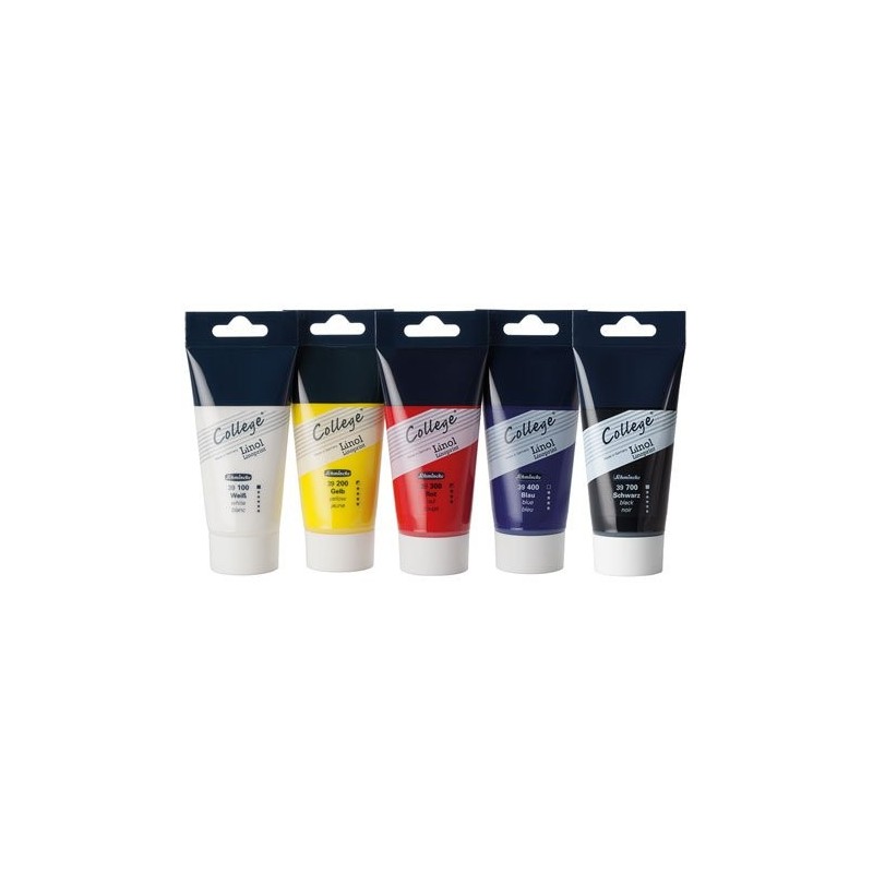 Material Bellas Artes - Pintura - Set de 5 Tintas linograbado Linoprint 75 ml. College, Schmincke  | totenart.com