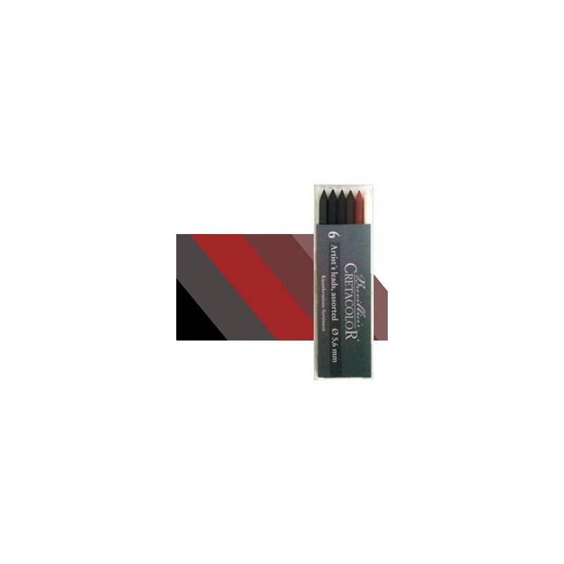 Cajita 6 Minas surtidas Cretacolor 5.6 mm.