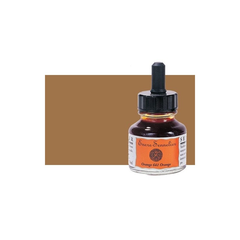 Material Bellas Artes - Pintura - Tinta dibujo Nogalina 453, 30 ml., con cuentagotas, Sennelier | totenart.com