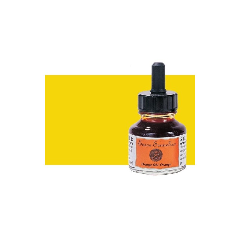 Material Bellas Artes - Pintura - Tinta dibujo Amarillo senegal 519, 30 ml. con cuentagotas Sennelier | totenart.com