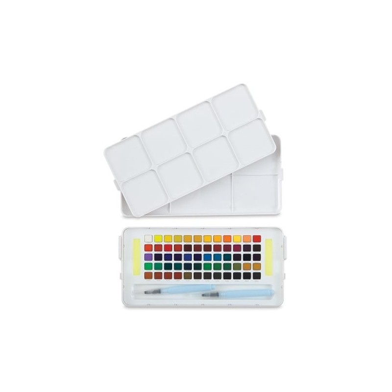 Material Bellas Artes - Pintura - Caja acuarelas Sakura Pocket Box, 60 pastillas | totenart.com