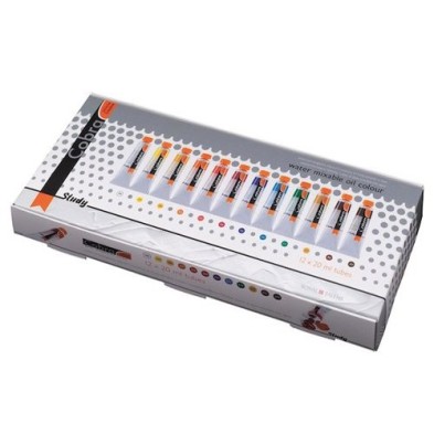 Material Bellas Artes - Pintura - Estuche con 12 colores óleo al agua Cobra Study (20 ml) | totenart.com