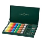 Material Bellas Artes – pintura-y-dibujo - Estuche 20 Polychromos + 4 lápices 9000 Faber Castell | totenart.com