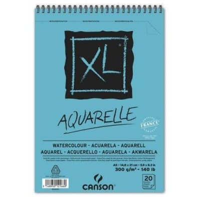Material Bellas Artes – pintura-y-dibujo - Acuarela Canson XL (Block), 20h., 300 gr., 14.5x21 cm.  | totenart.com