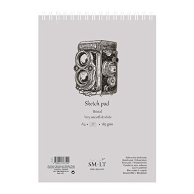 Material Bellas Artes – pintura-y-dibujo - Bloc dibujo Bristol, 50 hojas, 185 gr., A4, SM-LT | totenart.com