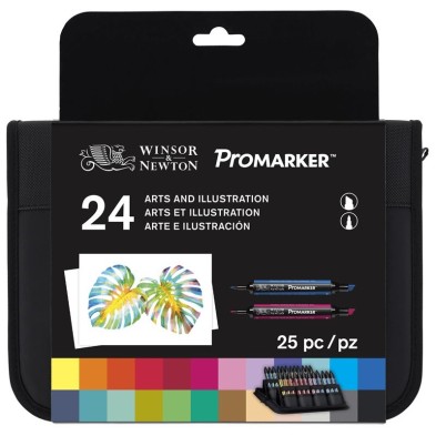 Material Bellas Artes - Pintura - Rotulador Promarker Winsor & Newton , set 24 uds. Arte e Ilustración | totenart.com