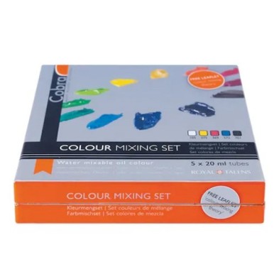 Material Bellas Artes - Pintura - Estuche con 5 colores óleo al agua Cobra (20 ml) | totenart.com