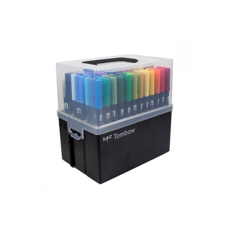 Material Bellas Artes-Dibujo-Rotulador Tombow Peach doble punta pincel 