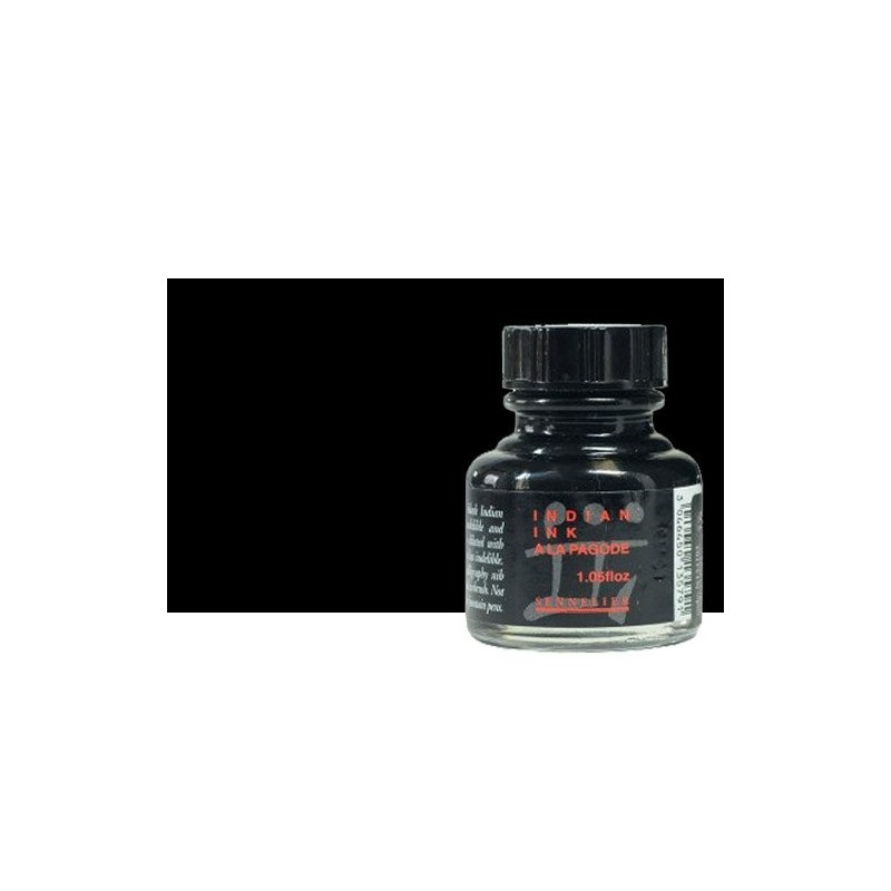 Material Bellas Artes - Pintura - Tinta china Negro Pagode, 30 ml. Sennelier | totenart.com