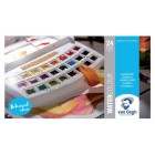 Material Bellas Artes - Pintura - Caja con 24 acuarelas Van Gogh 1/2 godet y pincel | totenart.com