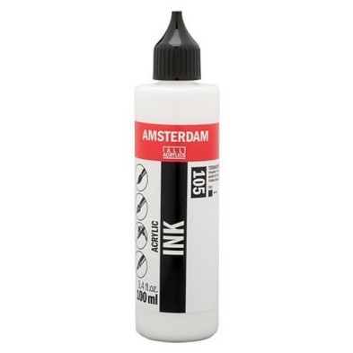 Material Bellas Artes - Pintura - Tinta Acrílica Blanco Titanio 105 Amsterdam (100 ml.) | totenart.com