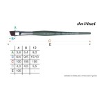 Material Bellas Artes-Pintura-Pincel sintentico Redondo Da Vinci, N.4