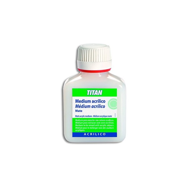 Material Bellas Artes - Pintura - Medium acrílico mate Titan (100 ml) | totenart.com