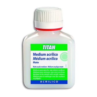 Material Bellas Artes - Pintura - Medium acrílico mate Titan (100 ml) | totenart.com