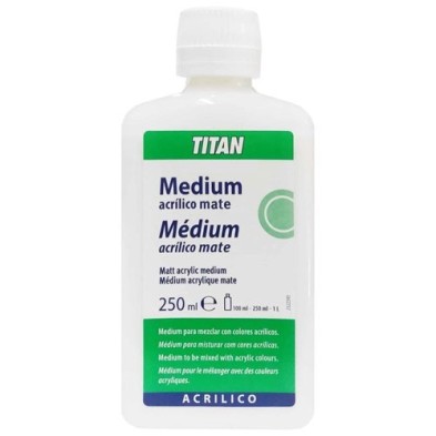Material Bellas Artes - Pintura - Medium acrílico mate Titan (250 ml) | totenart.com