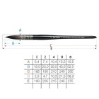 Material Bellas Artes-Pintura-Pincel sintentico Redondo Da Vinci, N.4