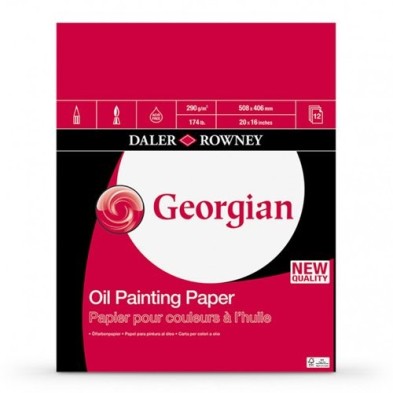 Material Bellas Artes – pintura-y-dibujo - Bloc de 12 hojas de papel para óleo Daler-Rowney de 250 gr (50,8x40,6 cm) | totenart.