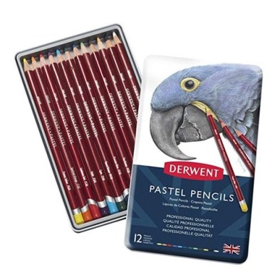 Material Bellas Artes – pintura-y-dibujo - Estuche de 12 lápices pastel Derwent ** | totenart.com