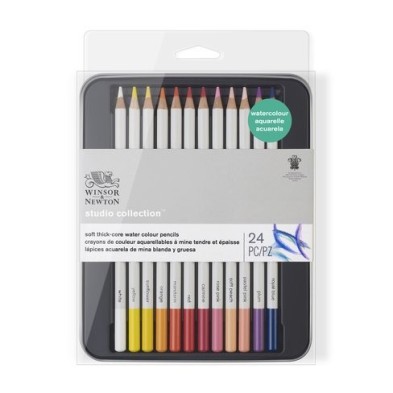 Material Bellas Artes – pintura-y-dibujo - - Estuche de 24 lápices acuarela Studio Collection Winsor&Newton  | totenart.com